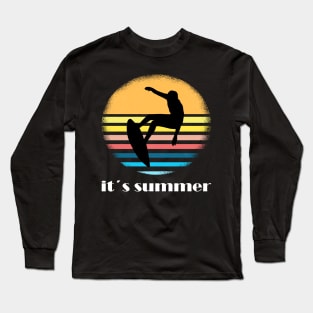 Surfing girl is the best windsurfing Long Sleeve T-Shirt